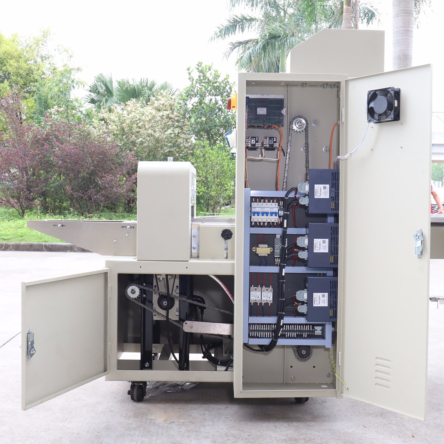 Máquina de envasado de alimentación de alimentos con impresora